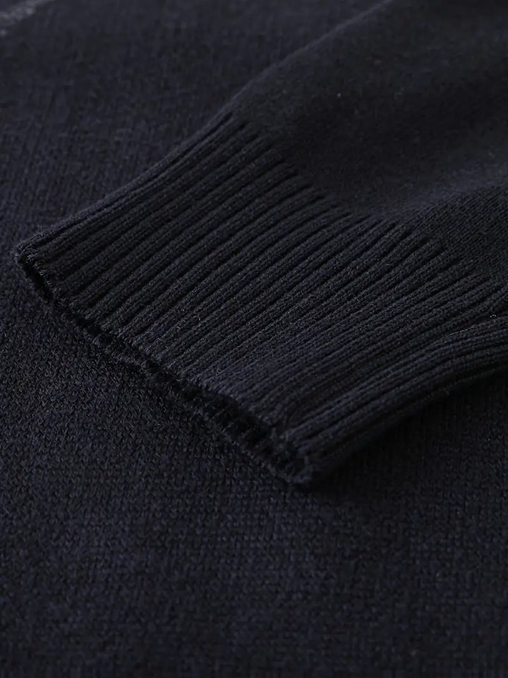 Yoann - סוודר סרוג עם רוכסן רבע