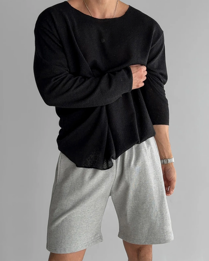 Alaric - חולצת טי שירט סרוגה קז'ואלית