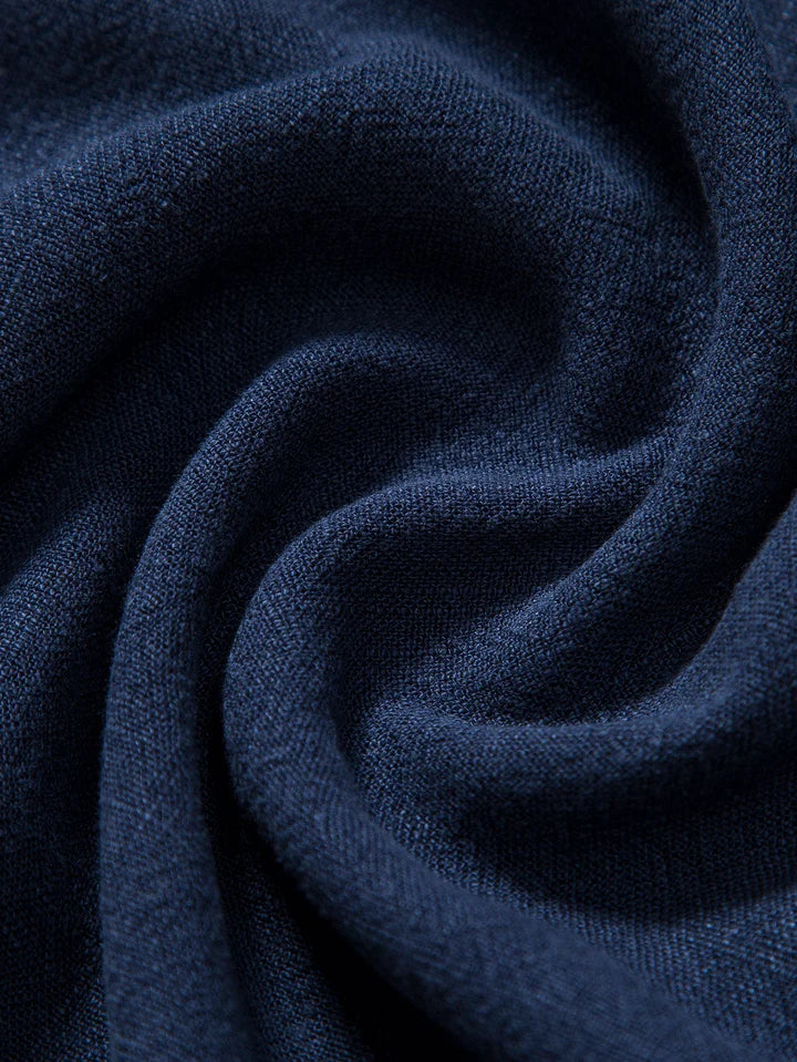 Booker - חולצת פשתן מעורבת עם מכנסיים ישרים