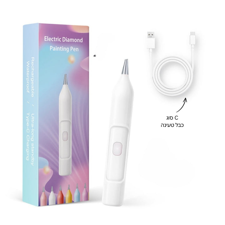 DazzleDot - עט ציור יהלומים חשמלי – 6 צבעים
