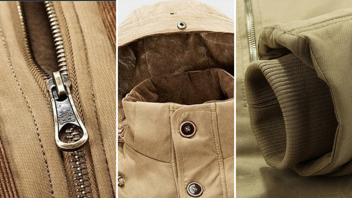 Aziel - מעיל חורף מרופד עם כיסים מרובים