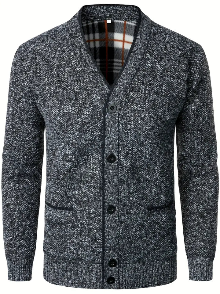 Fulton - סוודר סרוג קז'ואל עם שרוולים ארוכים