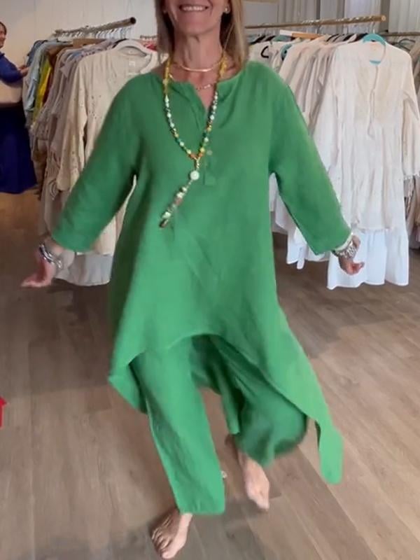 Freida - שמלת פשתן קז'ואל