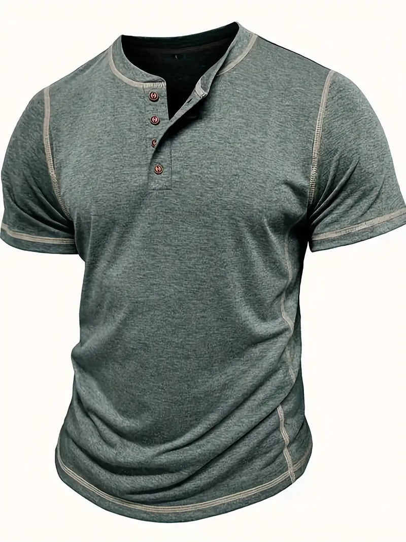 Orazio - חולצת טי שרוול קצר עם כפתורים