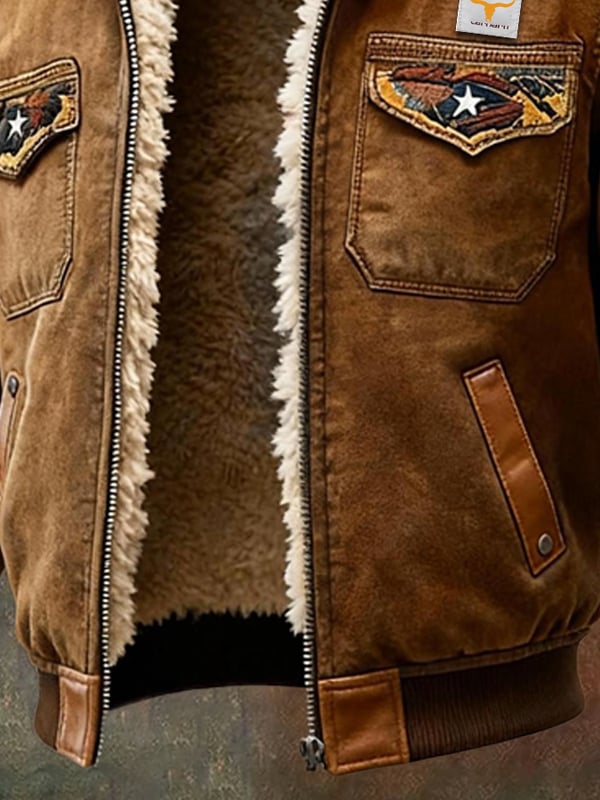 Politano - מעיל עור רטרו