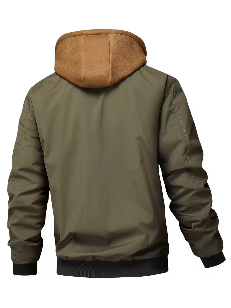 Sylvain - מעיל חיל אוויר עם ברדס ורוכסן