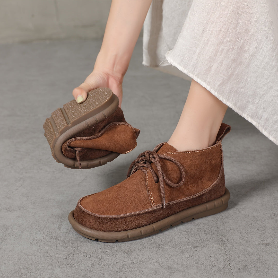 Lirinda - מגפי עור עם שרוכים