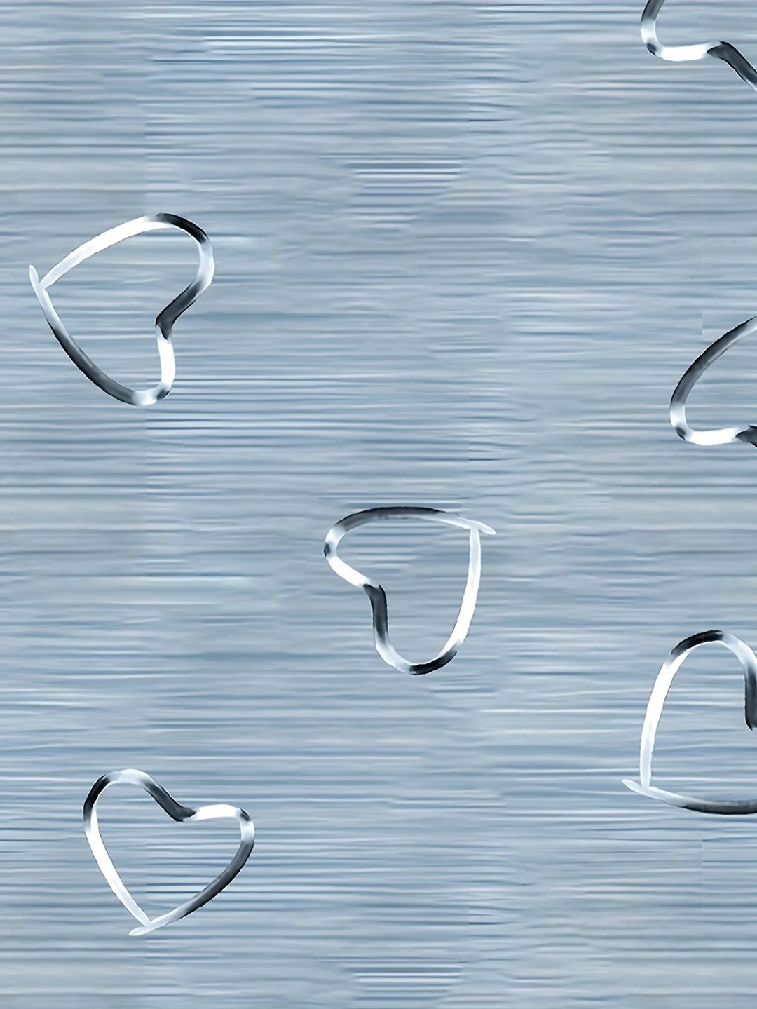 Emlyn - חולצת צווארון V אופנתית עם הדפס לבבות