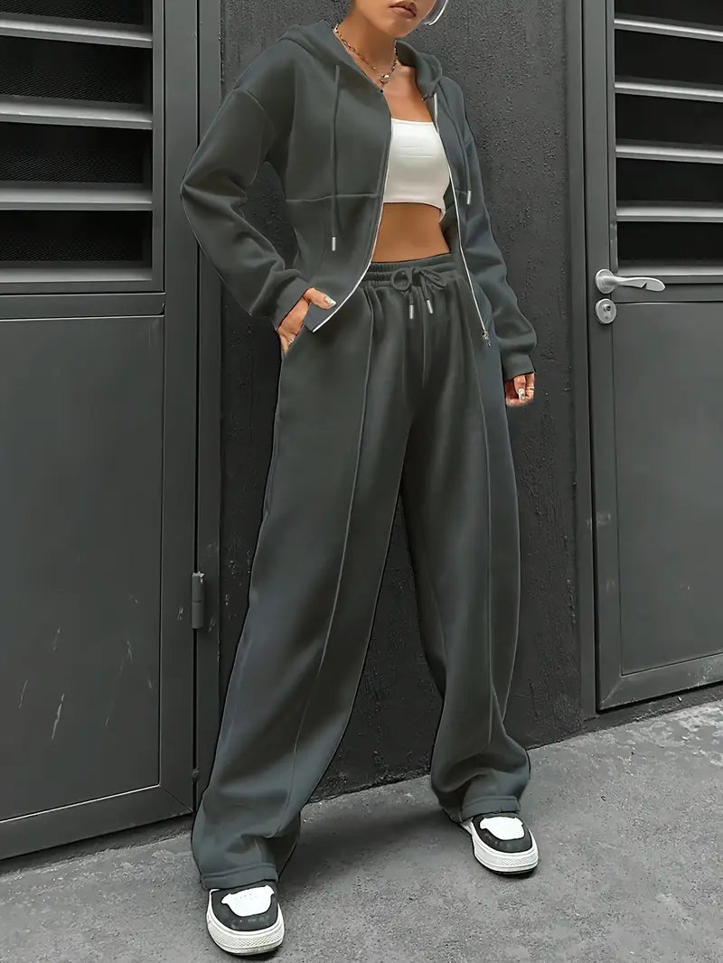 Nanci - סט שני חלקים קז'ואל עם שרוולים ארוכים