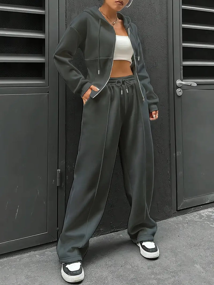 Nanci - סט שני חלקים קז'ואל עם שרוולים ארוכים