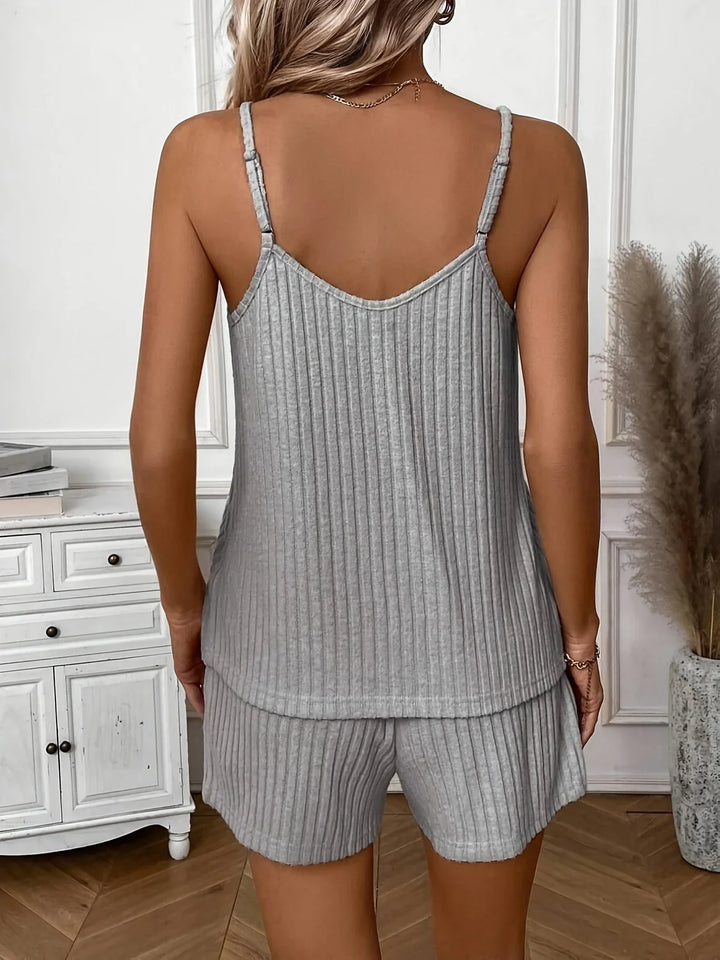 Hristina - סט קיץ נוח בשני חלקים עם רצועות