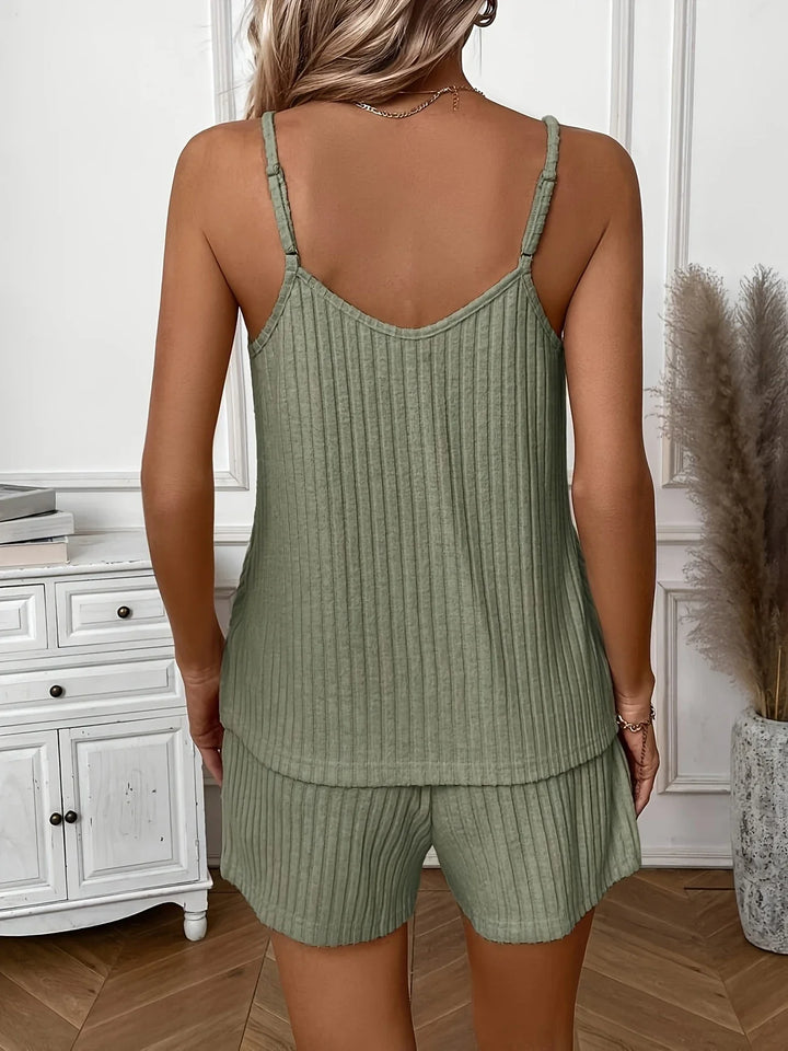 Hristina - סט קיץ נוח בשני חלקים עם רצועות