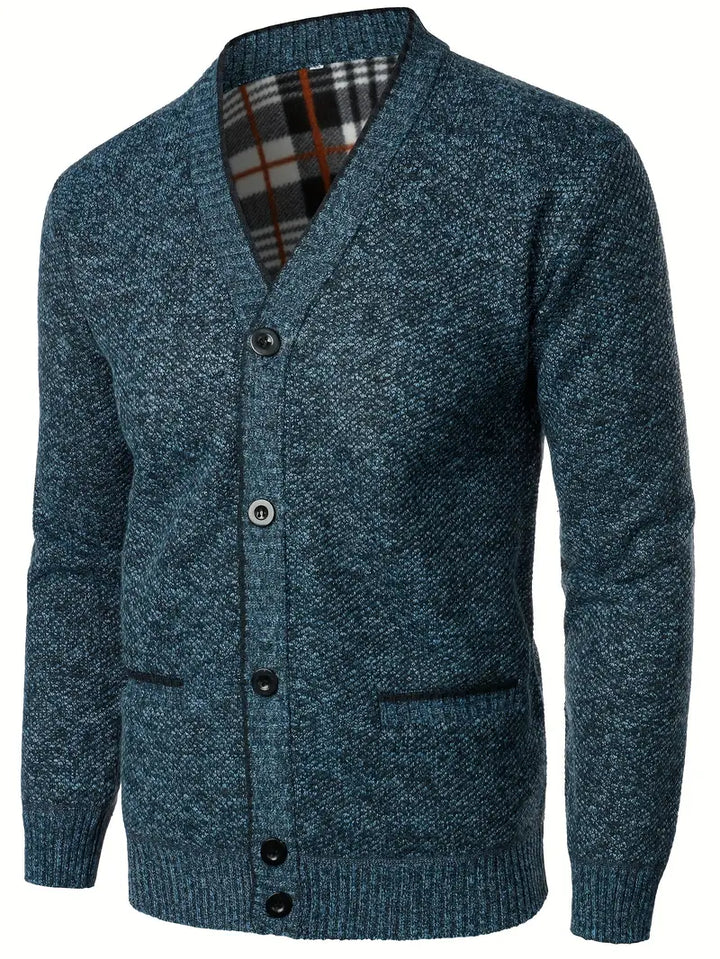 Fulton - סוודר סרוג קז'ואל עם שרוולים ארוכים