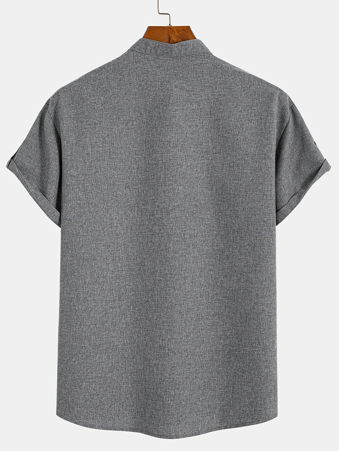 Elliott - חולצה אלגנטית עם שרוולים קצרים וצווארון עומד