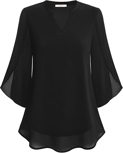 Marijana - חולצת שיפוןקו A עם צווארון V