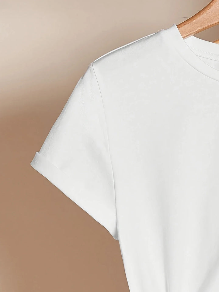 Larson - חולצת טי שרוול קצר בסגנון קז'ואל עם הדפס לב