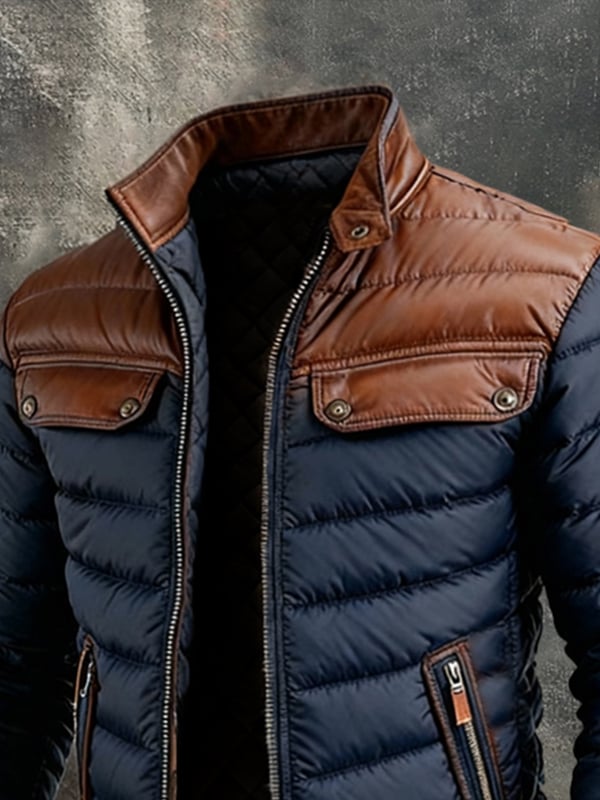 Patrice - מעיל חם בצבע אחיד