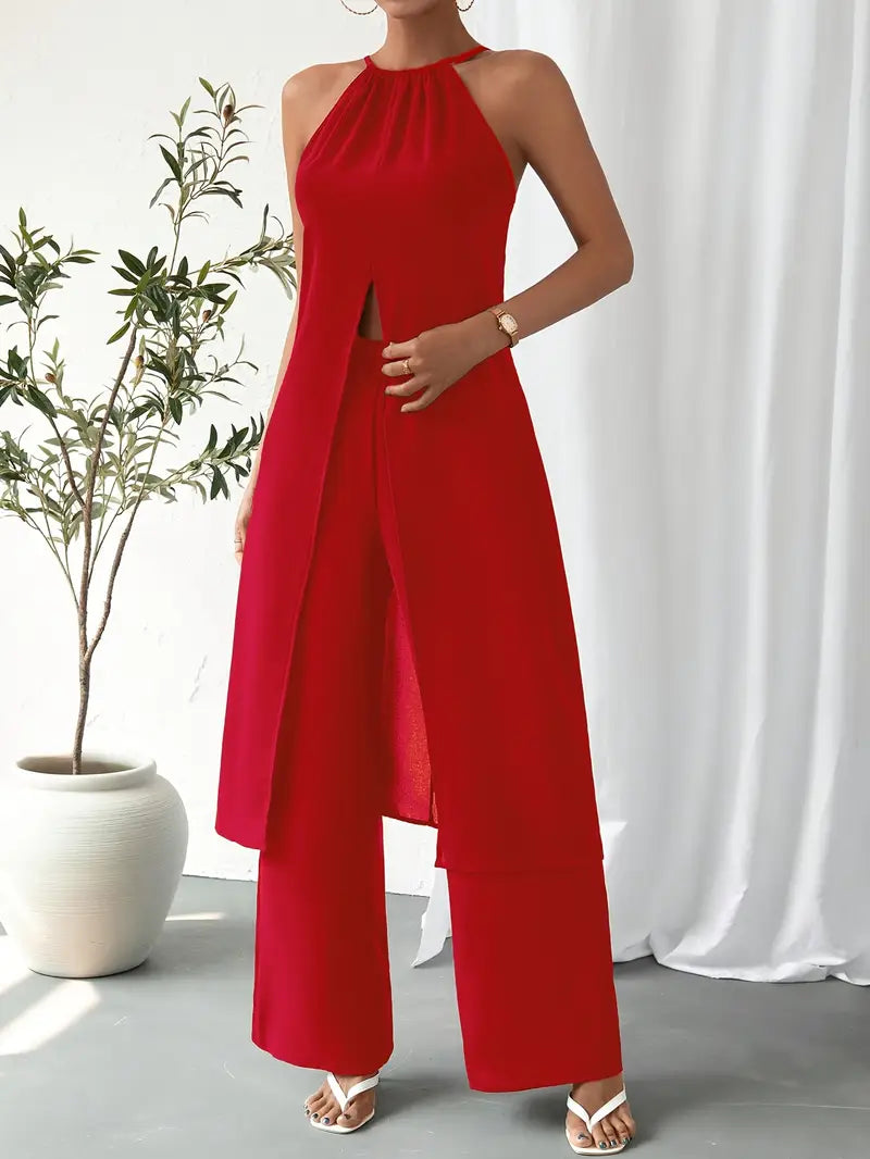 Eirini - סט אלגנטי ללא שרוולים