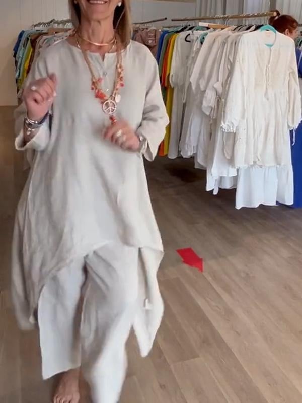 Freida - שמלת פשתן קז'ואל