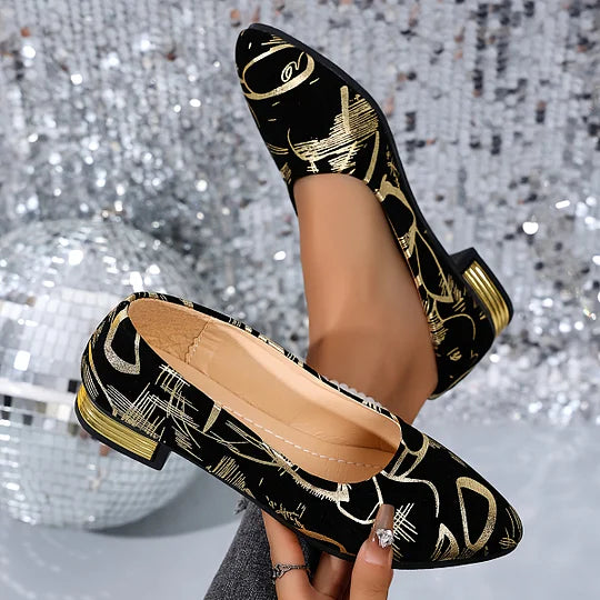 Fernandez - נעליים עם עקב נמוך ומאווררות