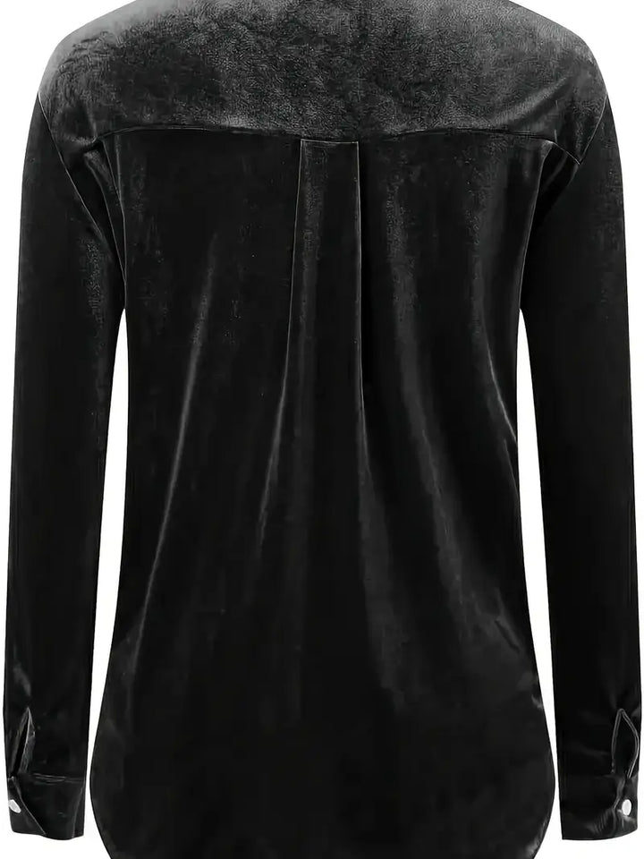 Geanie - חולצה עם שרוולים ארוכים וכיסים קדמיים