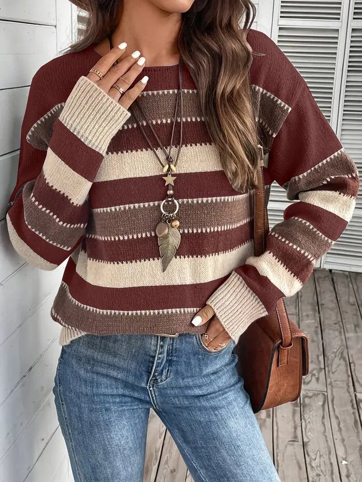 Evdokia - סוודר קז'ואל עם שרוולים ארוכים