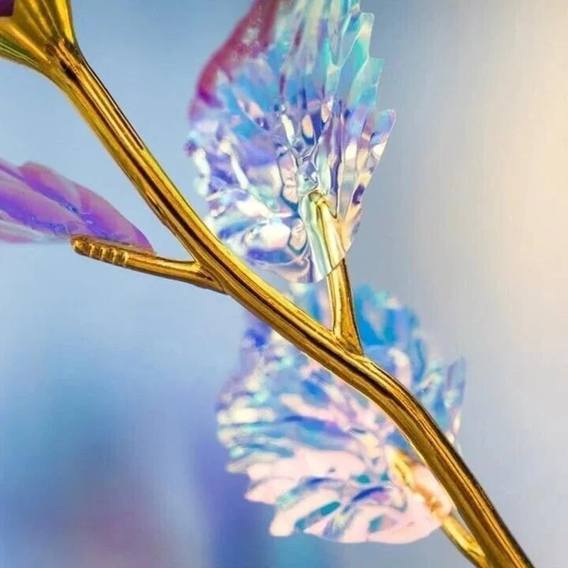 GlowPetal - ורד קריסטל צבעוני זוהר