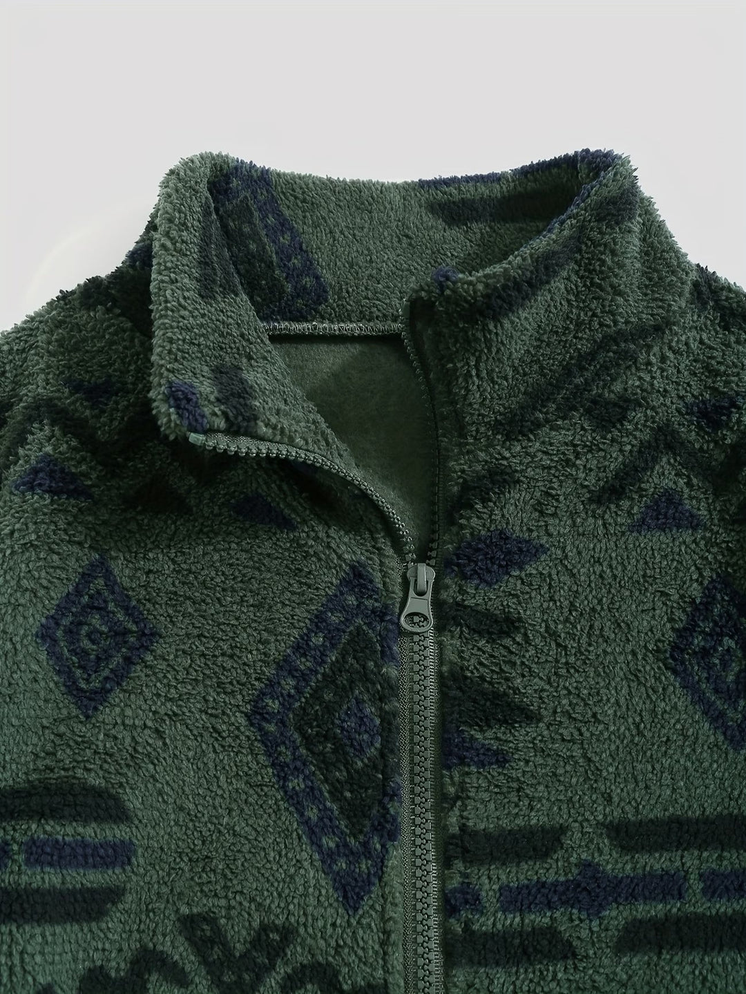 Esra - ז'קט עם הדפס גיאומטרי ושרוולים ארוכים