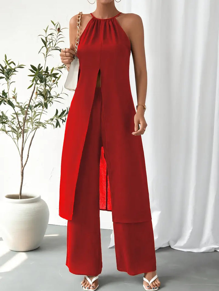 Eirini - סט אלגנטי ללא שרוולים