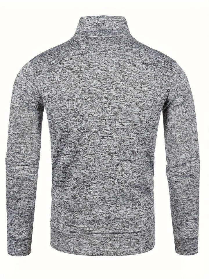 Grzegorz - ז'קט סרוג עם שרוולים ארוכים ורוכסן