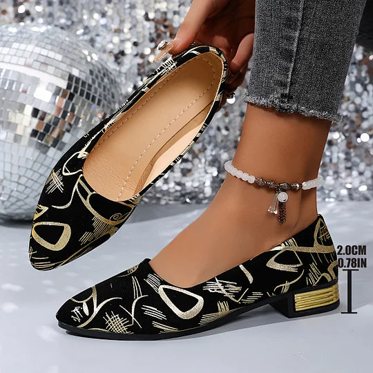 Fernandez - נעליים עם עקב נמוך ומאווררות