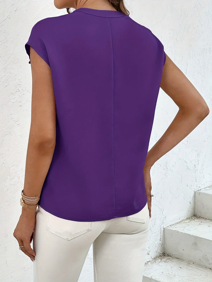 Marquita - חולצת קיץ יומיומית עם שרוולים קצרים וכיסים