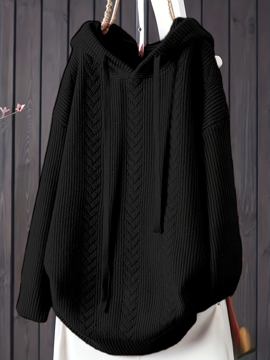 Genivee - סווטשירט ארוך שרוולים סרוג