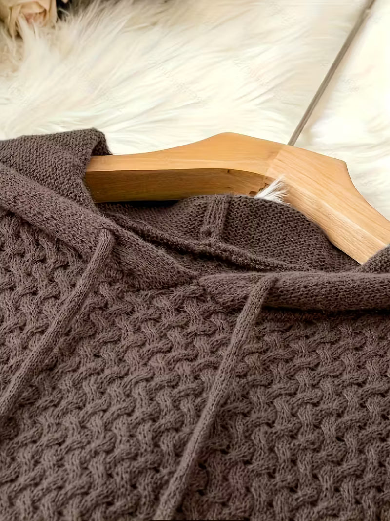 Jakynta - שמלת סווטשירט קז'ואלית עם קפוצ'ון