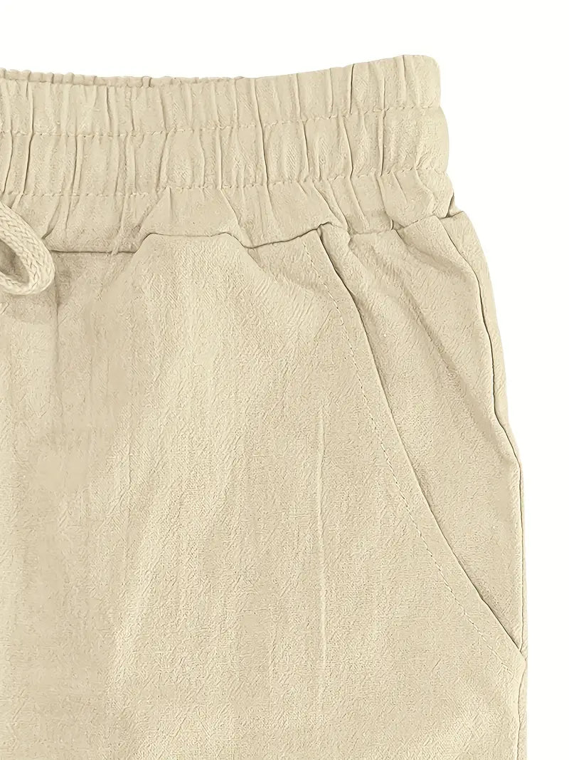 Kirk - מכנסי כותנה נושמים עם כיסים