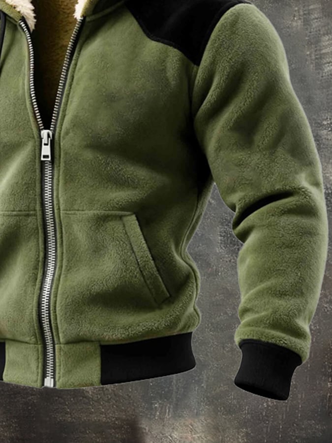 Lyon - מעיל קפוצ'ון חם עם סגירת רוכסן