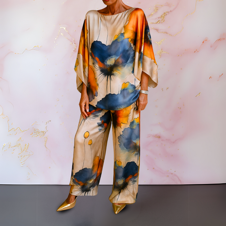 Pelaez - סט אלגנטי מודפס בשני חלקים