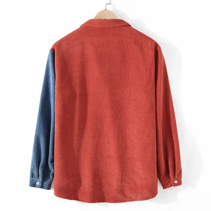 Geraldus - חולצת כפתורים מיפוי קורדרוי עם חיתוך