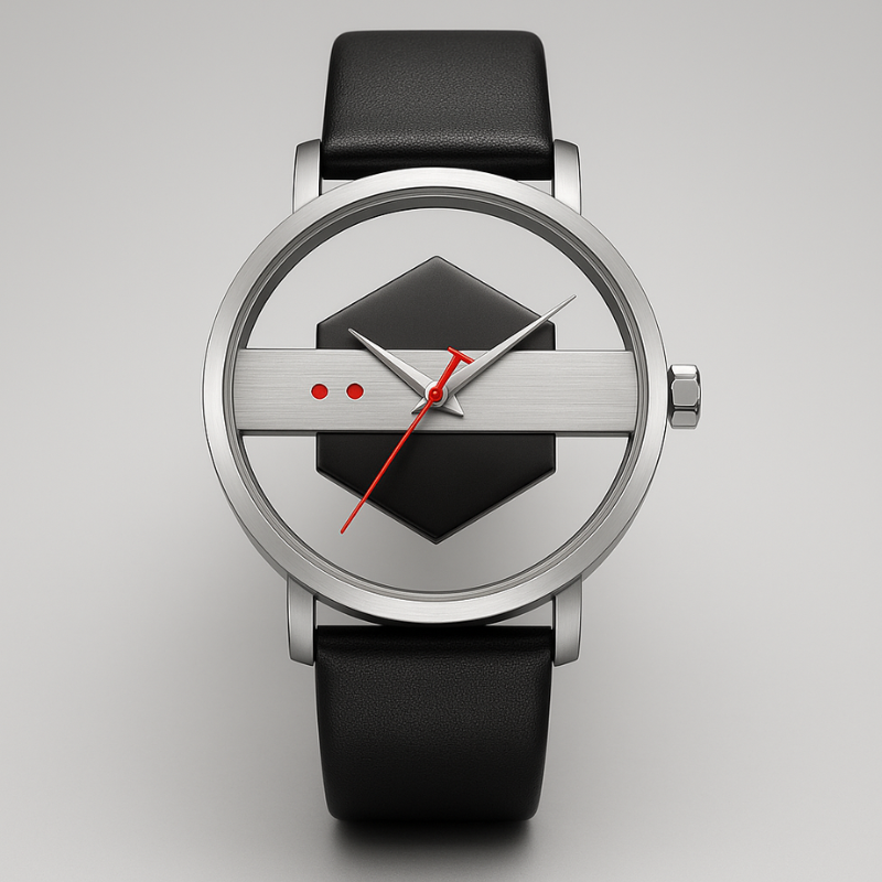 DialVorn - שעון עם רצועה וחוגה גיאומטרית