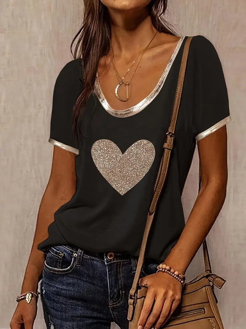 Lamprini - חולצת טי שרוול קצר אלגנטית