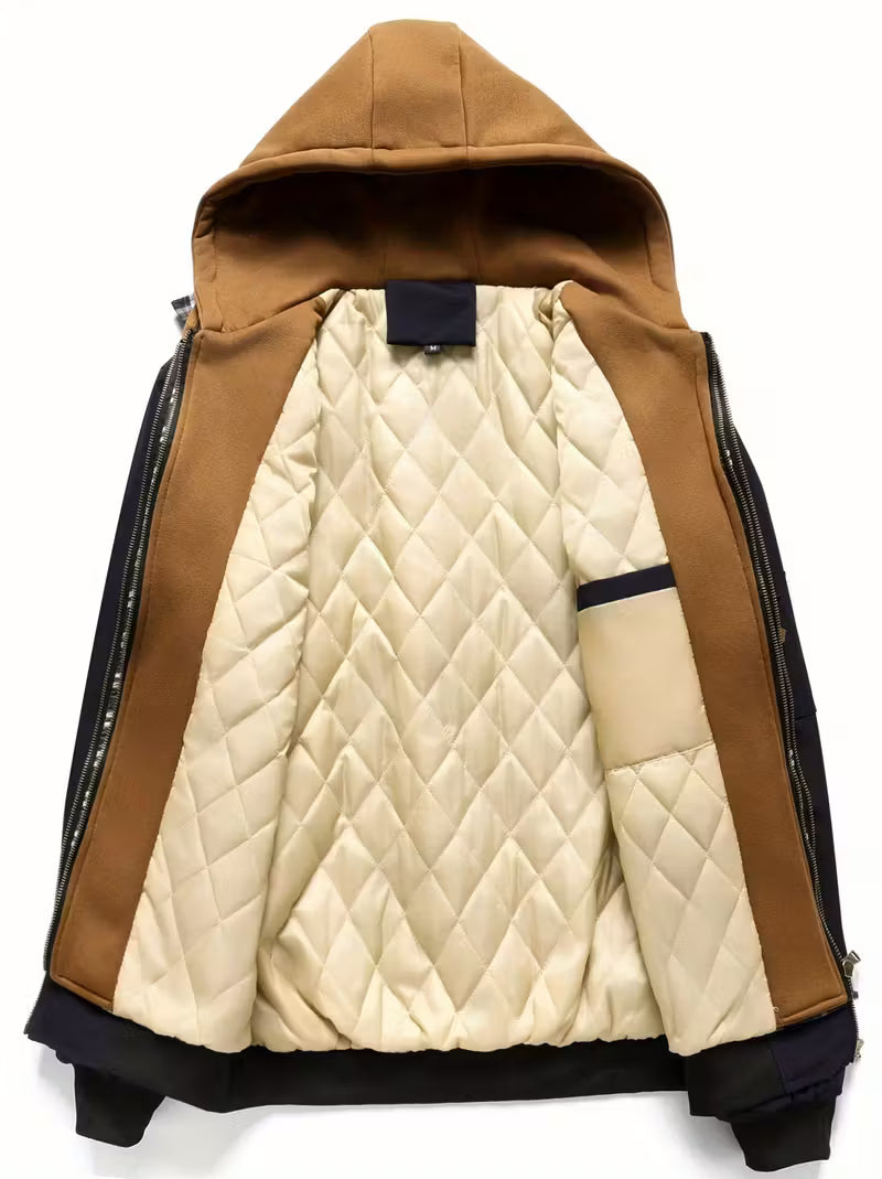 Sylvain - מעיל חיל אוויר עם ברדס ורוכסן