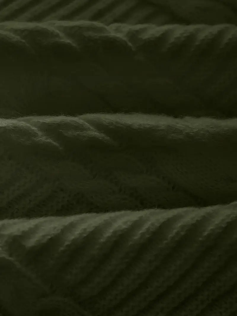 Jilson - סוודר מרקם עם צווארון עגול ושרוולים ארוכים