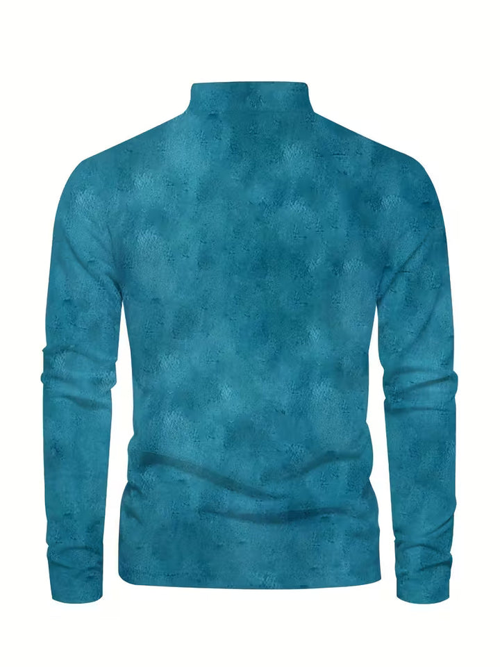 Giles - חולצת דש עם הדפס סירת מפרש תלת-ממדית מסוגננת