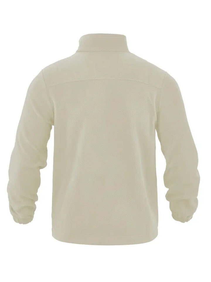 Barron - ז'קט פליס קז'ואל עם רוכסן וכיס