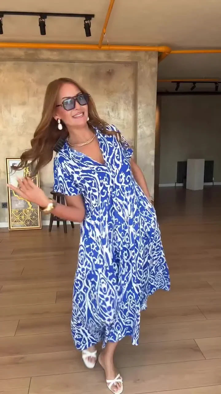 Jubilee - שמלת קו A מודפסת בגזרה רפויה