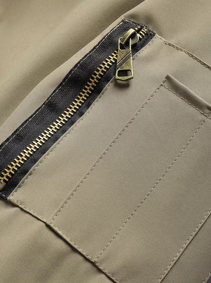 Sylvain - מעיל חיל אוויר עם ברדס ורוכסן