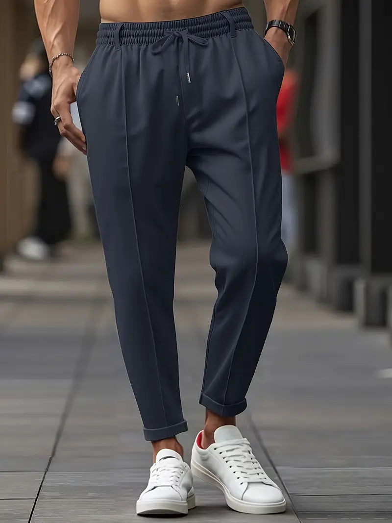 Crawford - קז'ואלגזרה צרהמכנסייםעם מותניים אלסטיים