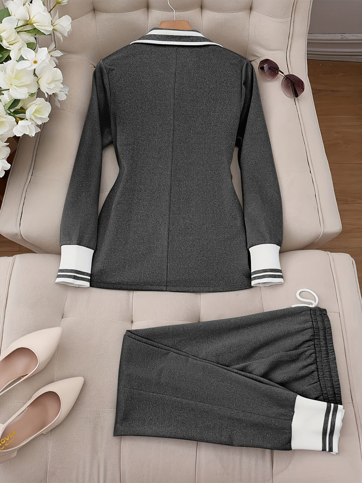 Ingelore - סט שני חלקים מפוספס ואופנתי