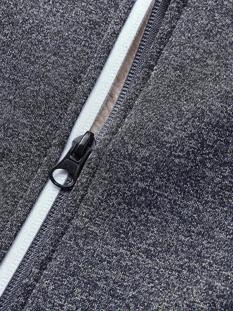 Helge - סווטשירט קז'ואל עם רוכסן ושרוולים ארוכים