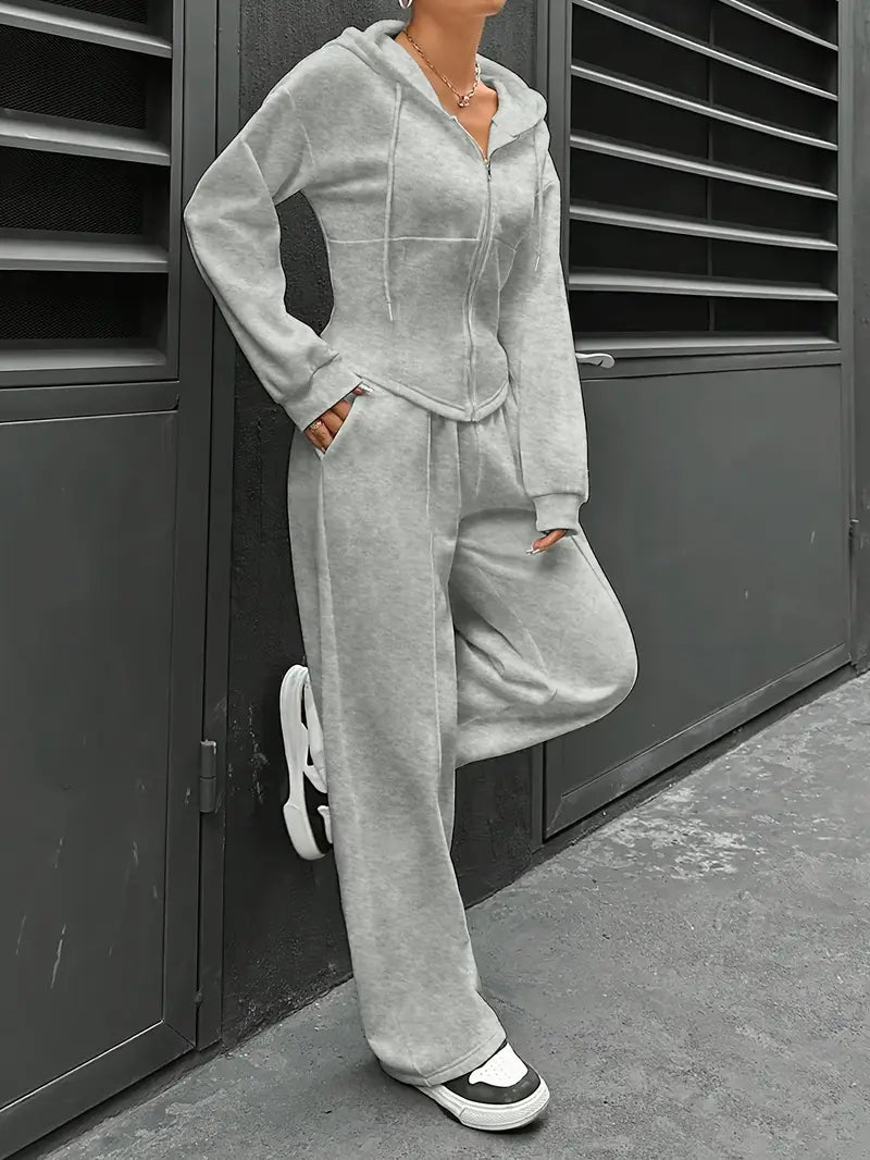 Nanci - סט שני חלקים קז'ואל עם שרוולים ארוכים